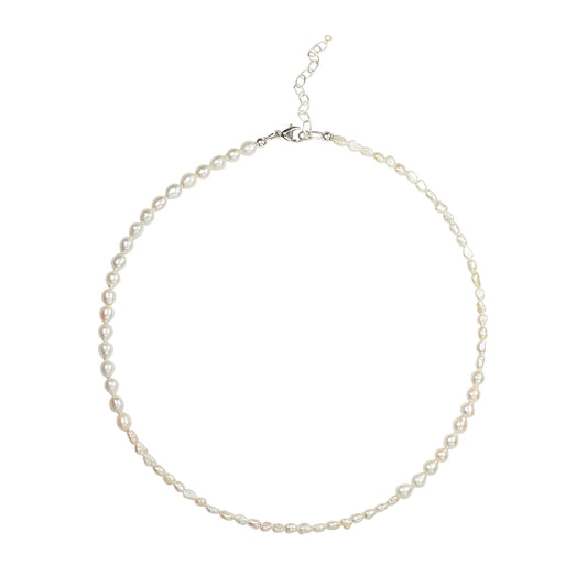 Duo Dew Necklace with Freshwater Baroque and Dewdrop Pearls