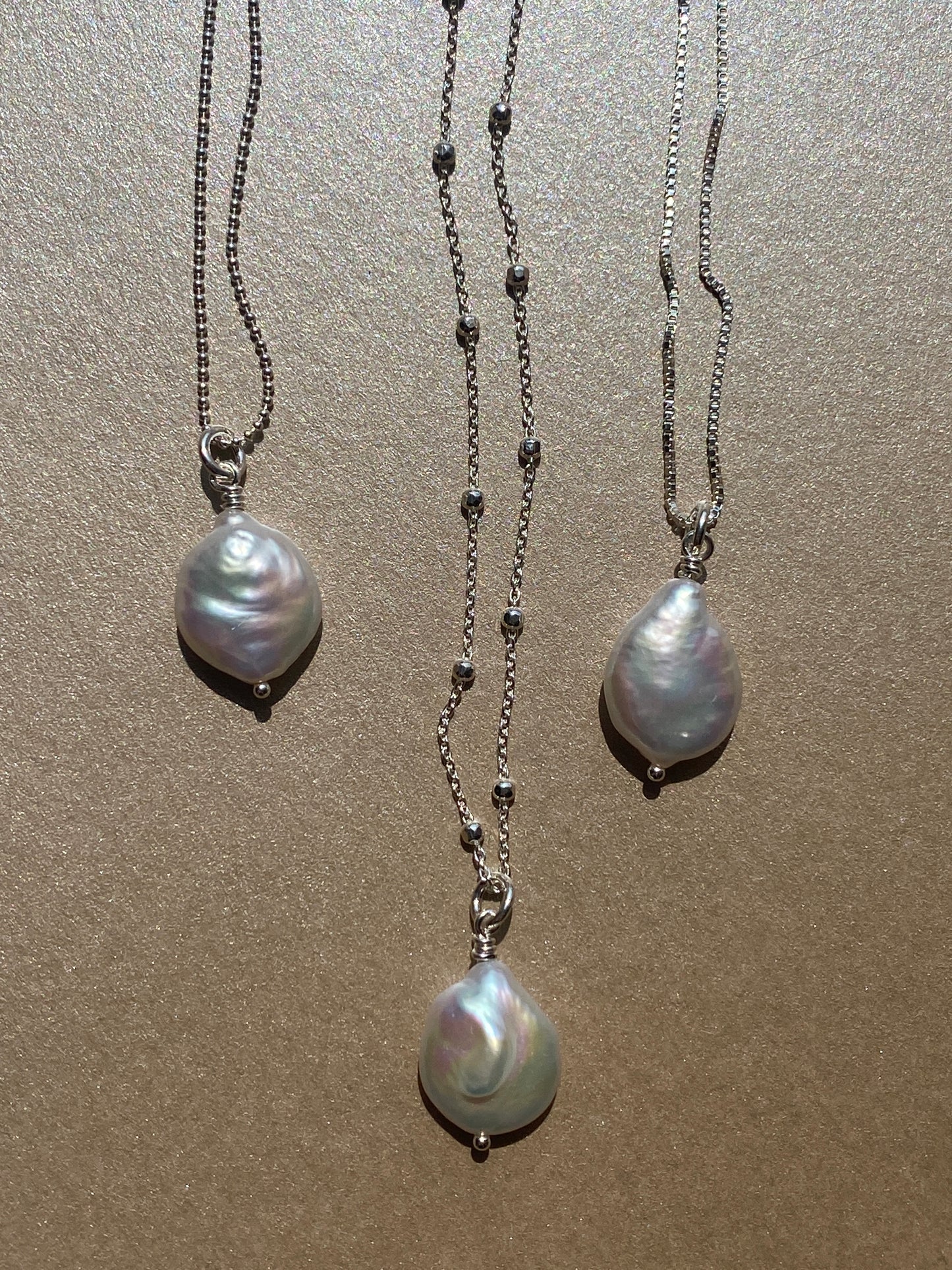 Pearl Petal pendant necklace