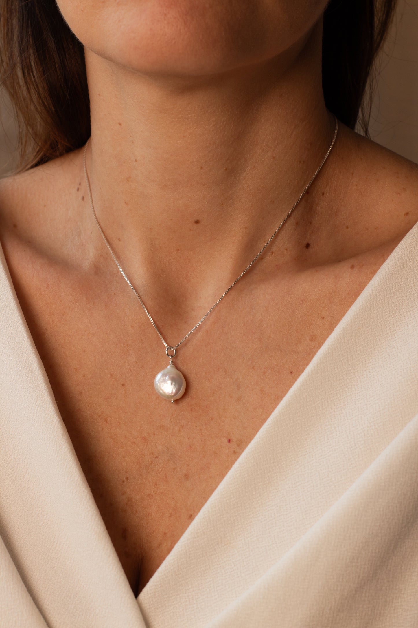 Pearl Petal pendant necklace