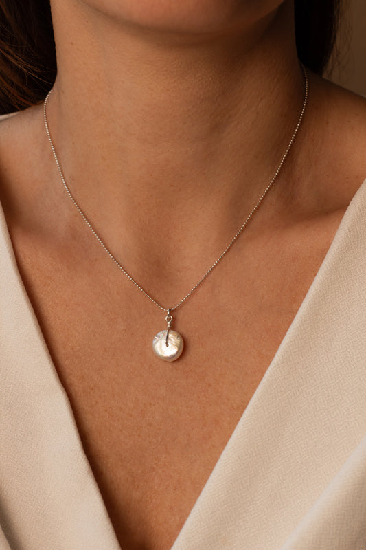 Pearl Coin pendant necklace