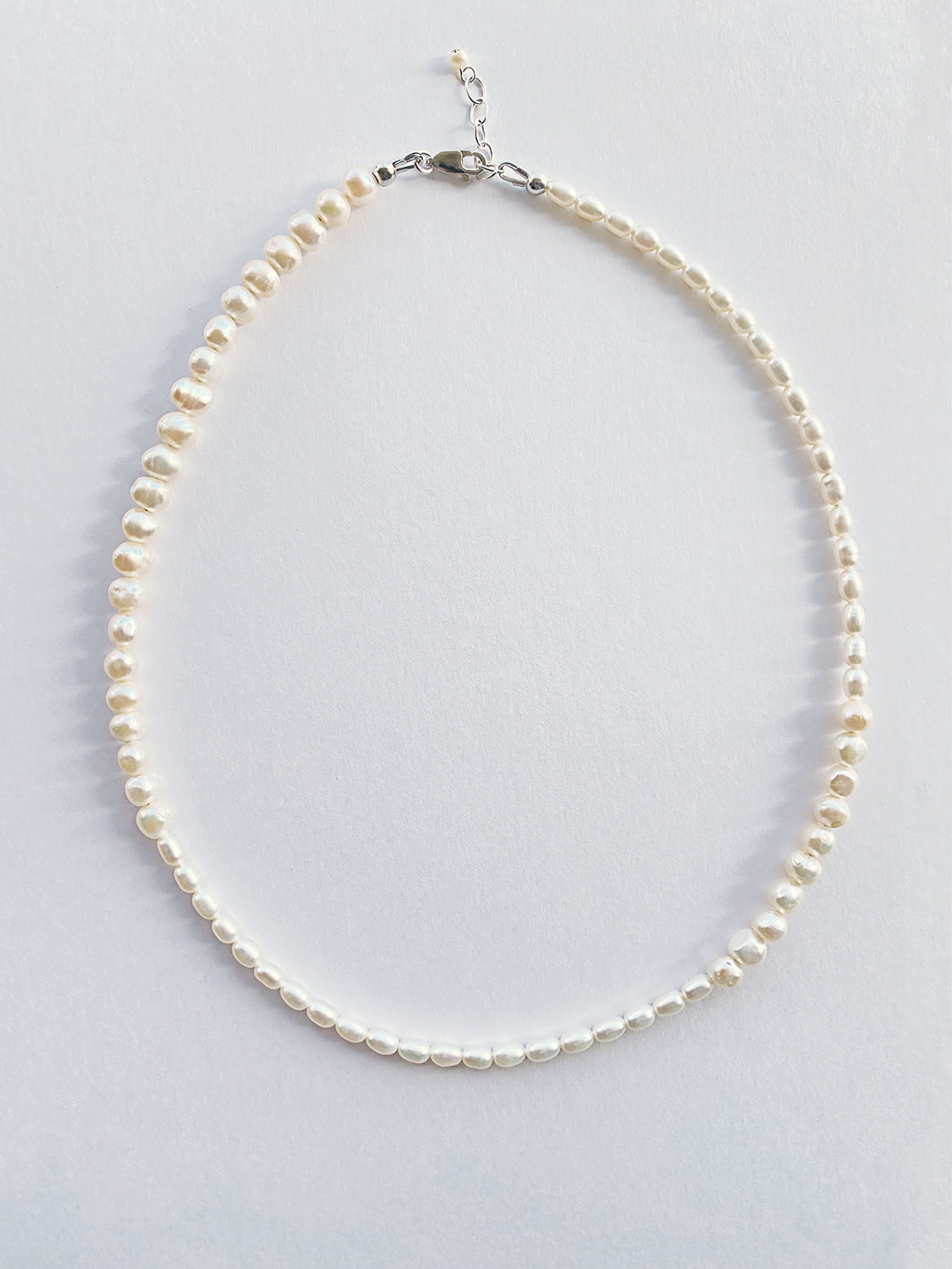 Rice and Nuggets Freshwater Pearl Necklace