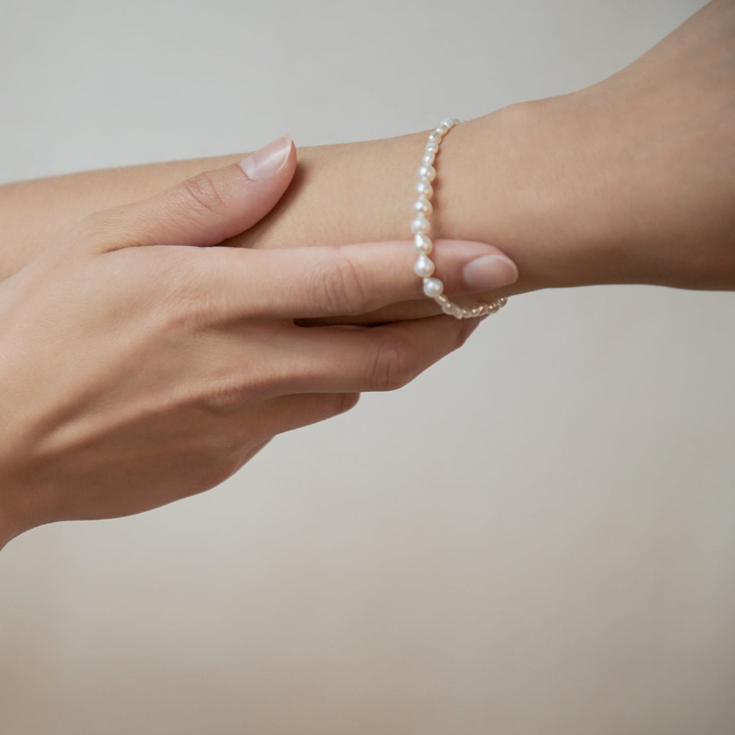 Duo Dew Bracelet with Freshwater Baroque and Dewdrop Pearls