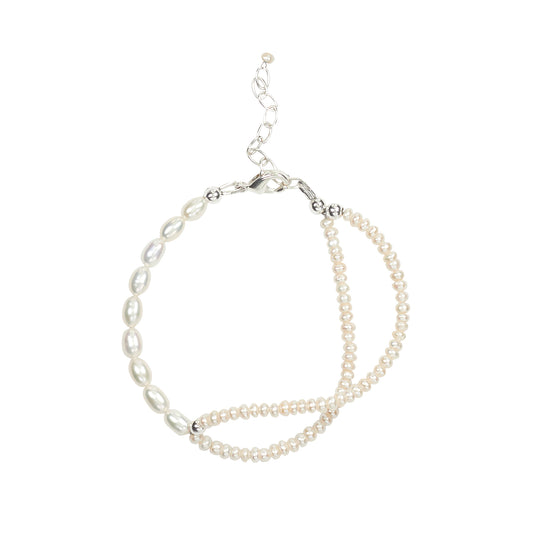 Infinity Freshwater Pearl Bracelet